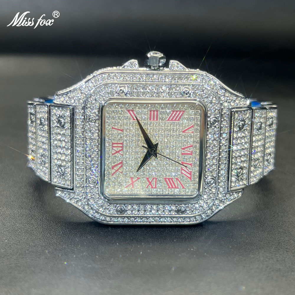 Luxury Watch Iceberg - MISSFOX Iced Out Mannen Horloge Vierkant
