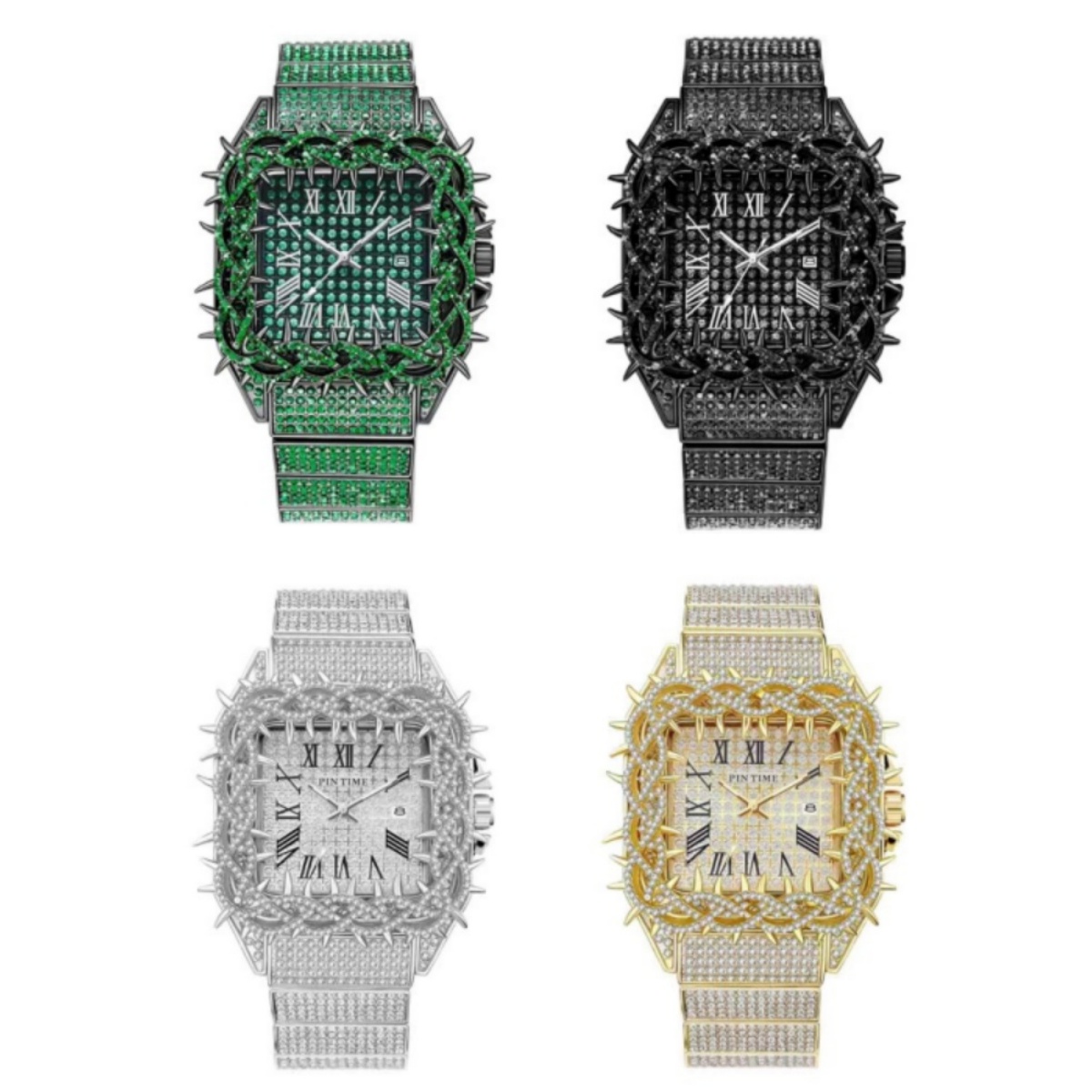Luxury Watch Iceberg - Iced Out Square Heren Quartz Horloge