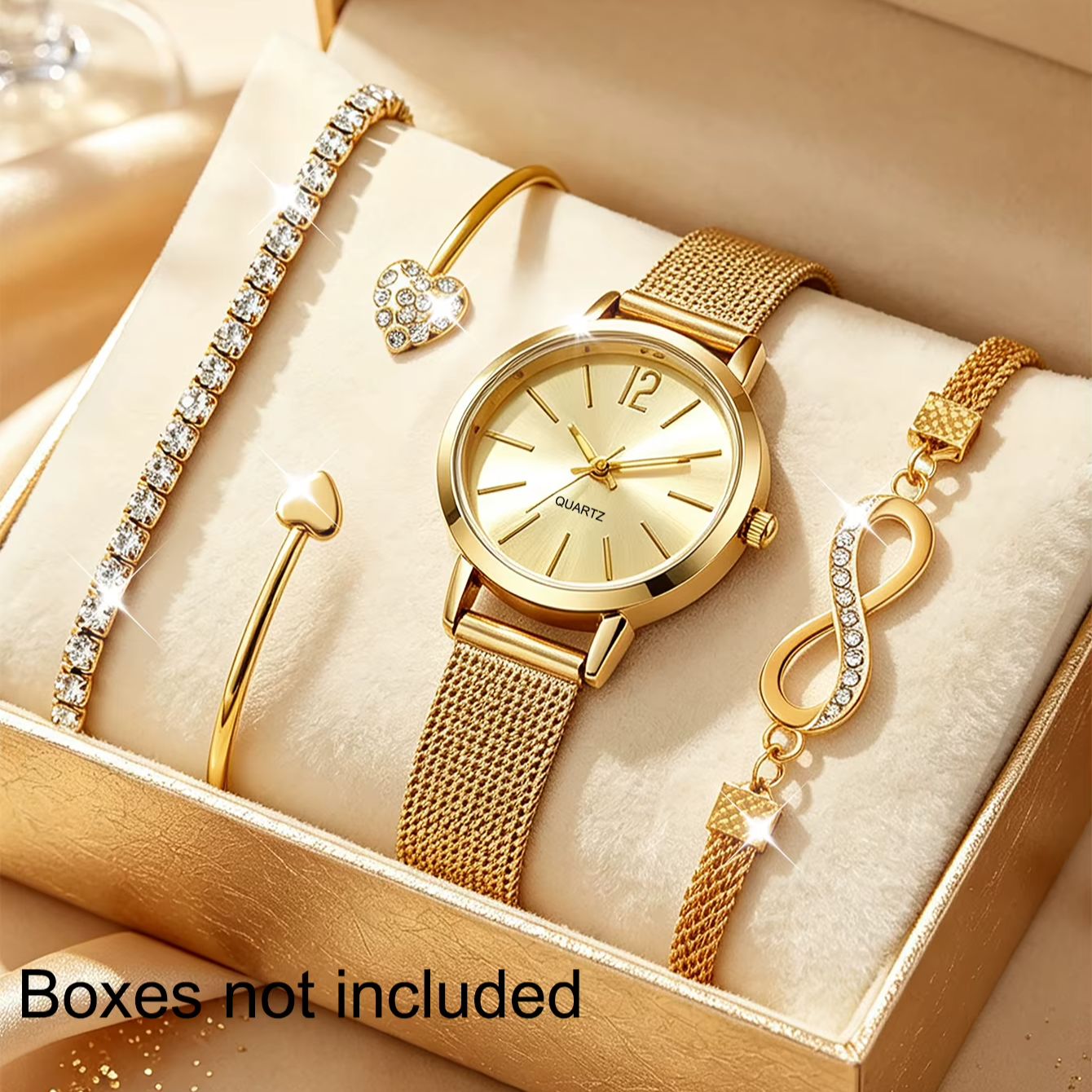 Set van 4 elegante, minimalist - Luxury Watch Gift For Her recensie en prijs